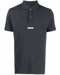 Мужская темно-серая футболка-поло от Maison Margiela