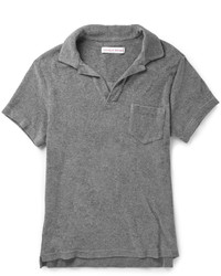 Мужская темно-серая футболка-поло от Orlebar Brown
