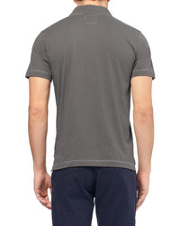 Мужская темно-серая футболка-поло от Billy Reid