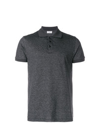 Мужская темно-серая футболка-поло от Saint Laurent