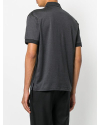 Мужская темно-серая футболка-поло от Alexander McQueen