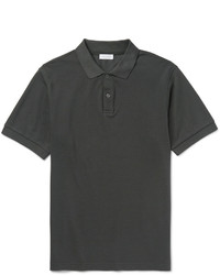 Мужская темно-серая футболка-поло от Sunspel