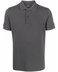 Мужская темно-серая футболка-поло от Tom Ford