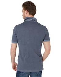 Мужская темно-серая футболка-поло от Tom Tailor