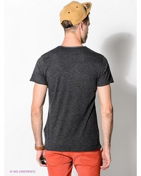 Мужская темно-серая футболка с v-образным вырезом от Boom Bap Wear