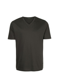 Мужская темно-серая футболка с v-образным вырезом от D'urban