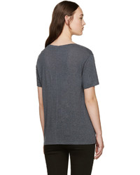 Женская темно-серая футболка с v-образным вырезом от Rag & Bone
