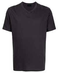 Мужская темно-серая футболка с v-образным вырезом от Lanvin
