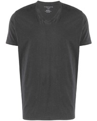Мужская темно-серая футболка с v-образным вырезом от Majestic Filatures