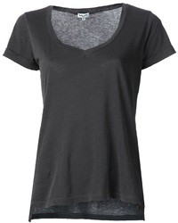 Женская темно-серая футболка с v-образным вырезом от Splendid