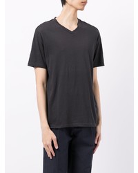 Мужская темно-серая футболка с v-образным вырезом от Lanvin