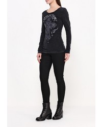 Женская темно-серая футболка с длинным рукавом от Affliction