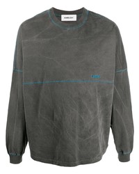 Мужская темно-серая футболка с длинным рукавом от Ambush