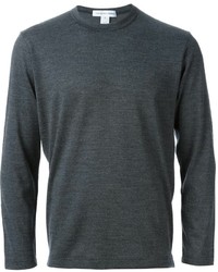 Мужская темно-серая футболка с длинным рукавом от Comme des Garcons