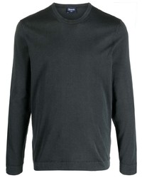 Мужская темно-серая футболка с длинным рукавом от Drumohr