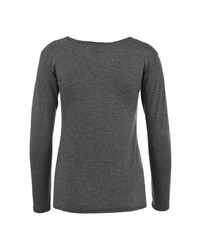 Женская темно-серая футболка с длинным рукавом от Influence