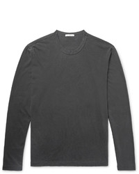 Мужская темно-серая футболка с длинным рукавом от James Perse