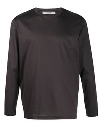Мужская темно-серая футболка с длинным рукавом от La Fileria For D'aniello