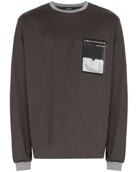 Мужская темно-серая футболка с длинным рукавом от Portvel