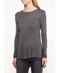 Женская темно-серая футболка с длинным рукавом от Troll