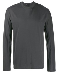 Мужская темно-серая футболка с длинным рукавом от Y-3