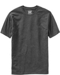 Темно-серая футболка с круглым вырезом