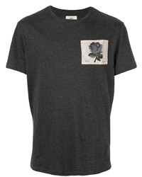 Мужская темно-серая футболка с круглым вырезом с вышивкой от Kent & Curwen