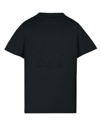 Мужская темно-серая футболка с круглым вырезом с вышивкой от Maison Margiela