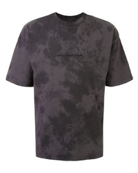 Мужская темно-серая футболка с круглым вырезом с принтом тай-дай от Izzue