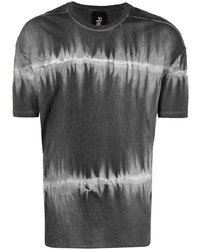 Мужская темно-серая футболка с круглым вырезом с принтом тай-дай от Thom Krom