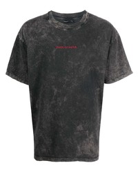 Мужская темно-серая футболка с круглым вырезом с принтом тай-дай от Vision Of Super