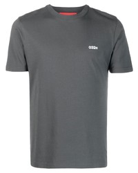 Мужская темно-серая футболка с круглым вырезом с принтом от 032c