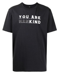 Мужская темно-серая футболка с круглым вырезом с принтом от 7 For All Mankind