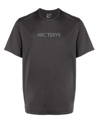 Мужская темно-серая футболка с круглым вырезом с принтом от Arc'teryx