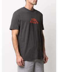 Мужская темно-серая футболка с круглым вырезом с принтом от GALLERY DEPT.