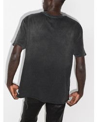 Мужская темно-серая футболка с круглым вырезом с принтом от Ksubi