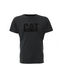 Мужская темно-серая футболка с круглым вырезом с принтом от Caterpillar