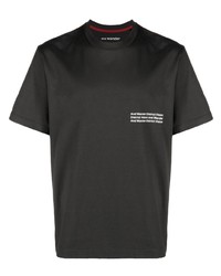 Мужская темно-серая футболка с круглым вырезом с принтом от District Vision
