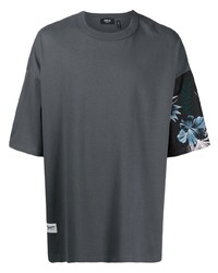 Мужская темно-серая футболка с круглым вырезом с принтом от FIVE CM