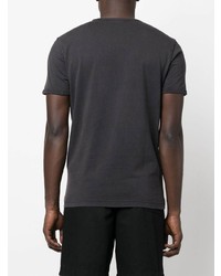 Мужская темно-серая футболка с круглым вырезом с принтом от Diesel