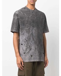 Мужская темно-серая футболка с круглым вырезом с принтом от Han Kjobenhavn