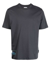 Мужская темно-серая футболка с круглым вырезом с принтом от Izzue