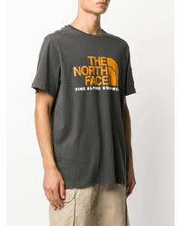 Мужская темно-серая футболка с круглым вырезом с принтом от The North Face