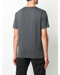 Мужская темно-серая футболка с круглым вырезом с принтом от C.P. Company