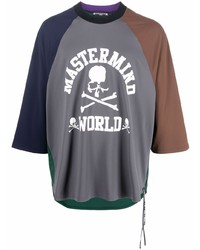 Мужская темно-серая футболка с круглым вырезом с принтом от Mastermind World