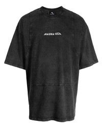 Мужская темно-серая футболка с круглым вырезом с принтом от Mauna Kea