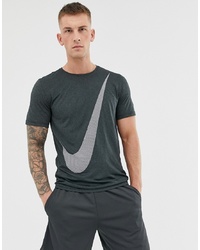 Мужская темно-серая футболка с круглым вырезом с принтом от Nike Training