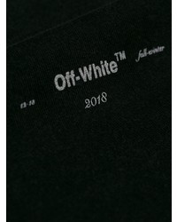 Мужская темно-серая футболка с круглым вырезом с принтом от Off-White