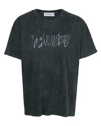 Мужская темно-серая футболка с круглым вырезом с принтом от Rochambeau