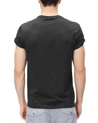 Мужская темно-серая футболка с круглым вырезом с принтом от s.Oliver